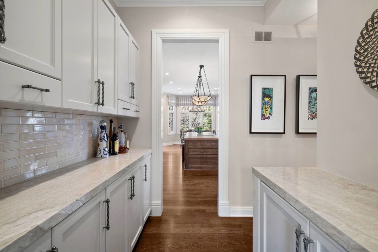 Butlers pantry marble countertops Chicago
